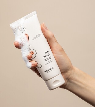 Resibo Natural Face Washing Gel, Rich Peach, naturalny żel do mycia twarzy, 125 ml