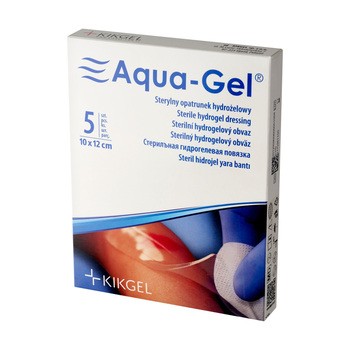 Aqua-Gel, opatrunek hydrożelowy, 12 cm x 10 cm, 1 sztuka