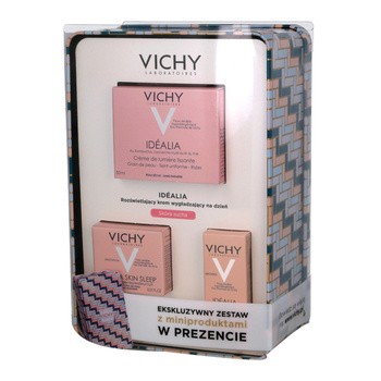 Zestaw Promocyjny Vichy Idealia, krem na dzień, skóra sucha, 50 ml + dwa miniprodukty GRATIS