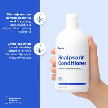 Healpsorin Conditioner, odżywka do włosów, delikatna, 500 ml
