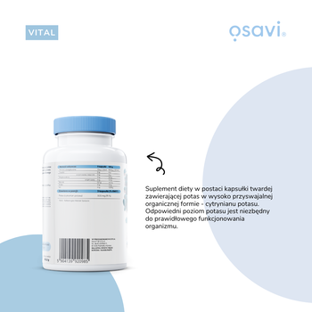 Osavi Potas 300 mg, kapsułki twarde, 180 szt.