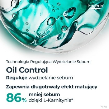 Eucerin Oil Control Dry Touch, żel-krem ochronny SPF 50+, 50 ml
