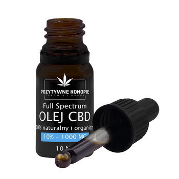 Pozytywne Konopie, olejek konopny CBD 10%, 10 ml