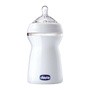 Chicco, butelka NaturalFeeling, szybki przepływ, biała, 6 m+, 330 ml