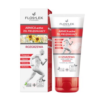 Flos-Lek Arnica Active, pielęgnujący żel rozgrzewający, 100 ml