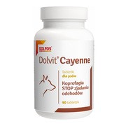 Dolvit Cayenne, preparat zniechęcający do zjadania odchodów dla psów, tabletki, 90 szt. https://azcdn.doz.pl/image/d/product/fcb85a71-scale-180x180.png