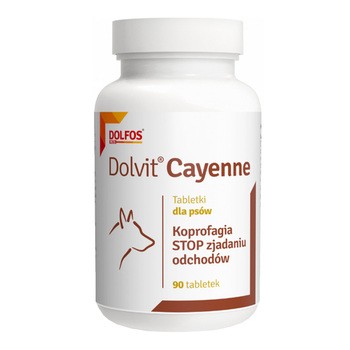 Dolvit Cayenne, preparat zniechęcający do zjadania odchodów dla psów, tabletki, 90 szt.