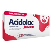 Acidolac Junior, misio-tabletki, smaku truskawkowy, 20szt. https://azcdn.doz.pl/image/d/product/8f623648-scale-180x180.png