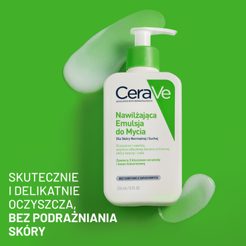 CeraVe, nawilżająca emulsja do mycia dla skóry normalnej i suchej, 236 ml