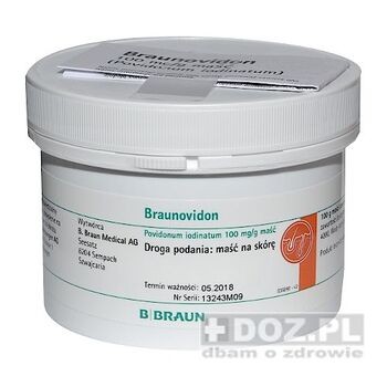 Braunovidon, maść, 100 mg / g, 250 g, w słoiku