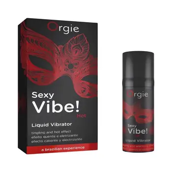 Orgie Sexy Vibe! Hot Liquid Vibrator, wibrator w płynie, 15 ml