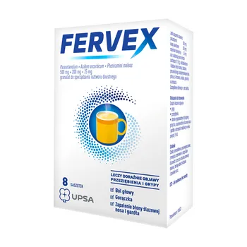 Fervex granulat 500mg paracetamolu 8 saszetek