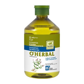 O`Herbal, szampon do włosów przetłuszczających się z ekstraktem z mięty, 500 ml