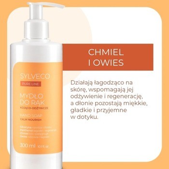 Sylveco Pure Line, kojąco-odżwycze mydło do rąk, płyn, 300 ml
