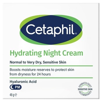Cetaphil Hydrating Night Cream, krem nawilżający do twarzy, na noc, 48 g