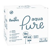 Pampers Aqua Pure, chusteczki nawilżane dla niemowląt, 18 x 48 szt.