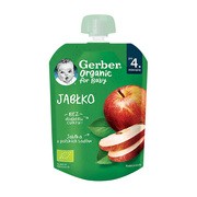 Gerber Organic, Deserek Jabłko, tubka, 4 m+, 80 g