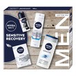 Zestaw Promocyjny, Nivea Men, Sensitive Recovery, pianka do golenia, 200 ml + balsam po goleniu, 100 ml + antyperspirant, 50 ml + żel pod prysznic 3 W 1, 250 ml