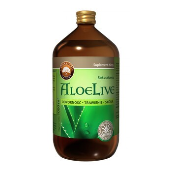 AloeLive, sok z aloesu, 1000 ml