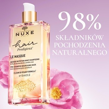 Nuxe Hair Prodigieux, maska odżywiająca przed myciem włosów, 125 ml