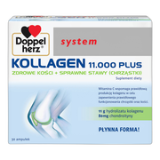 Doppelherz system Kollagen 11.000 PLUS, płyn, ampułki, 30 szt. x 25 ml