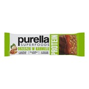 Purella Superfoods, Orzeszki w karmelu, baton proteinowy, 45 g https://azcdn.doz.pl/image/d/product/d8bf4383-scale-180x180.png