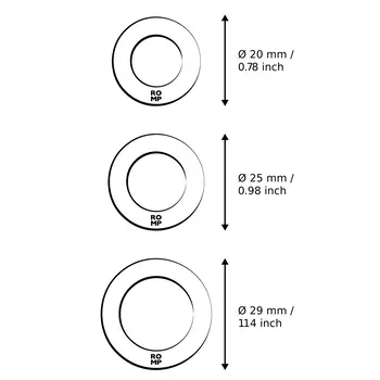 Romp Remix Trio, zestaw pierścieni erekcyjnych, 3 szt.