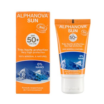 Alphanova Sun Bio, krem przeciwsłoneczny, SPF 50+, 50 g