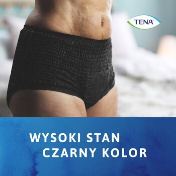 Tena Lady Pants Plus, majtki chłonne, Black, rozmiar L, 8 szt.