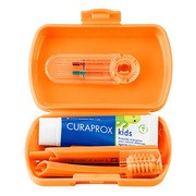Curaprox Travel Set Kids, zestaw podróżny dla dzieci 6-12 lat, pomarańczowy, 1 szt. https://azcdn.doz.pl/image/d/product/1cce4116-scale-180x180.png