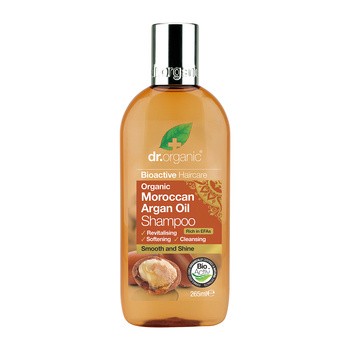 Dr. Organic Moroccan Argan Oil, szampon do włosów z olejkiem arganowym, 265 ml