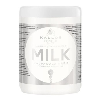 Kallos Kjmn, maska odżywcza, do włosów zniszczonych zabiegami fryzjerskimi, Milk, 1000 ml
