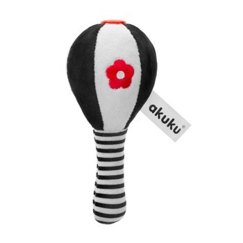 Akuku, Pluszowa zabawka sensoryczna Maracas, 1 szt.