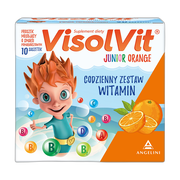 Visolvit Junior Orange, granulat w saszetkach, musujący, 10 szt.