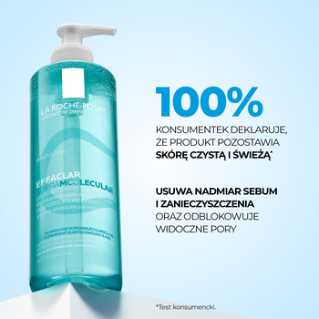 La Roche-Posay Effaclar, żel oczyszczający pory i redukujący sebum dla skóry tłustej, 400 ml