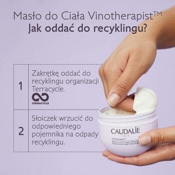 Caudalie Vinotherapist, wegańskie masło do ciała uzupełniające lipidy, 250 ml