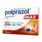 Polprazol Max, 20 mg, kapsułki dojelitowe, twarde, 14 szt.