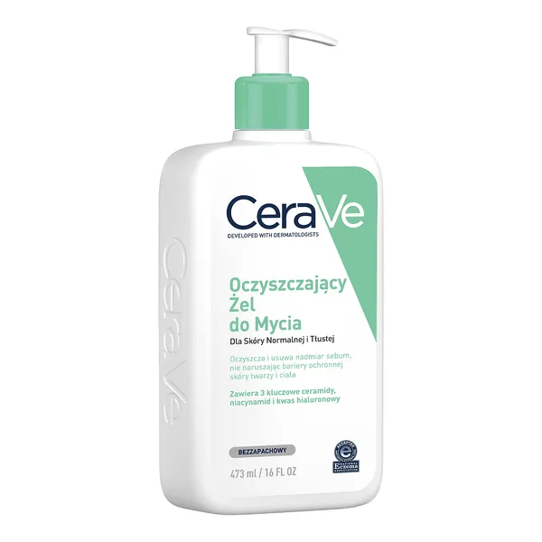 CeraVe,oczyszczającyżeldomyciazceramidamidlaskórynormalnejitłustej,473ml