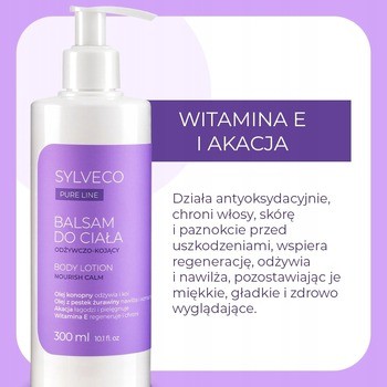 Sylveco Pure Line, balsam do ciała, odżywczo-kojący, 300 ml
