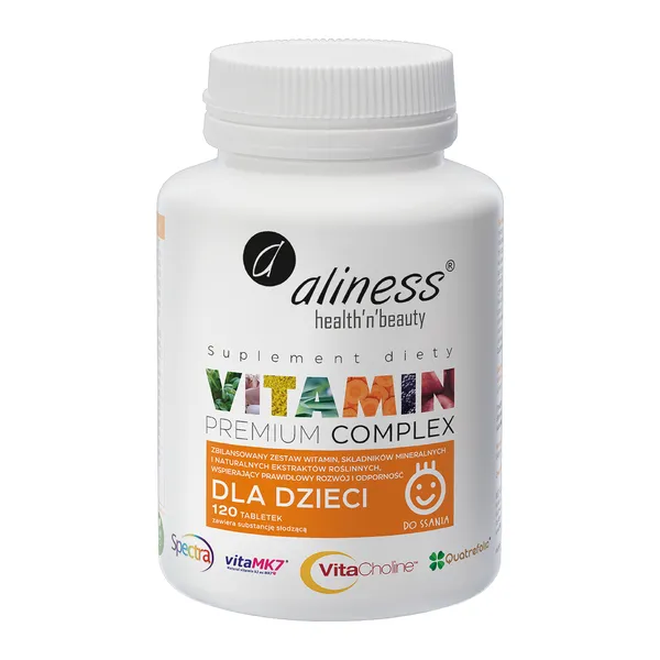 Premium Vitamin Complex dla dzieci 120 tabletek [Aliness] - Aliness Health'N'Beauty