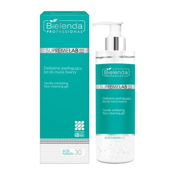 Bielenda Professional SupremeLAB Acid Fusion 3.0, delikatnie peelingujący żel do mycia twarzy, 200 g