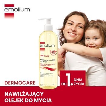 Emolium Dermocare, nawilżający olejek do mycia, 400 ml
