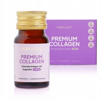 Natu Care Premium Collagen 10000 mg, płyn, smak owoce leśne, 30 ml x 15 szt.