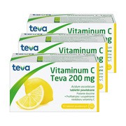 alt Zestaw 3x Vitaminum C Teva, 200 mg, tabletki powlekane, 50 szt.