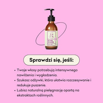 Mydlarnia 4 Szpaki, odżywka do włosów nawilżająca, Łopian i Agrest, 300 ml