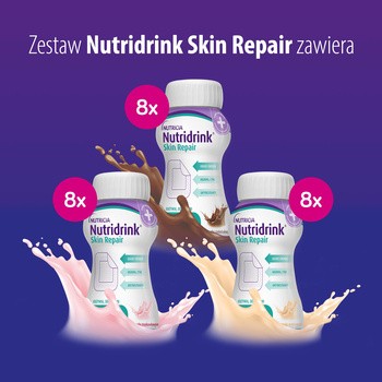 Zestaw 6x Nutridrink Skin Repair mix smaków, 4 x 200 ml