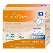 Silver Care, ekologiczne bawełniane tampony SuperPlus (bez aplikatora), 15 szt. https://azcdn.doz.pl/image/d/product/deb095fd-scale-180x180.png