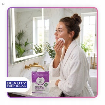 Beauty Formulas, złuszczające płatki z kwasem glikolowym i ekstraktem z arbuza, 30 szt.
