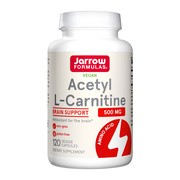 Jarrow Formulas Acetyl L-Carnitine, kapsułki wegetariańskie, 120 szt.        