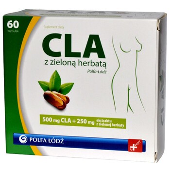 CLA z zieloną herbatą Polfa Łódź, kapsułki, 60 szt